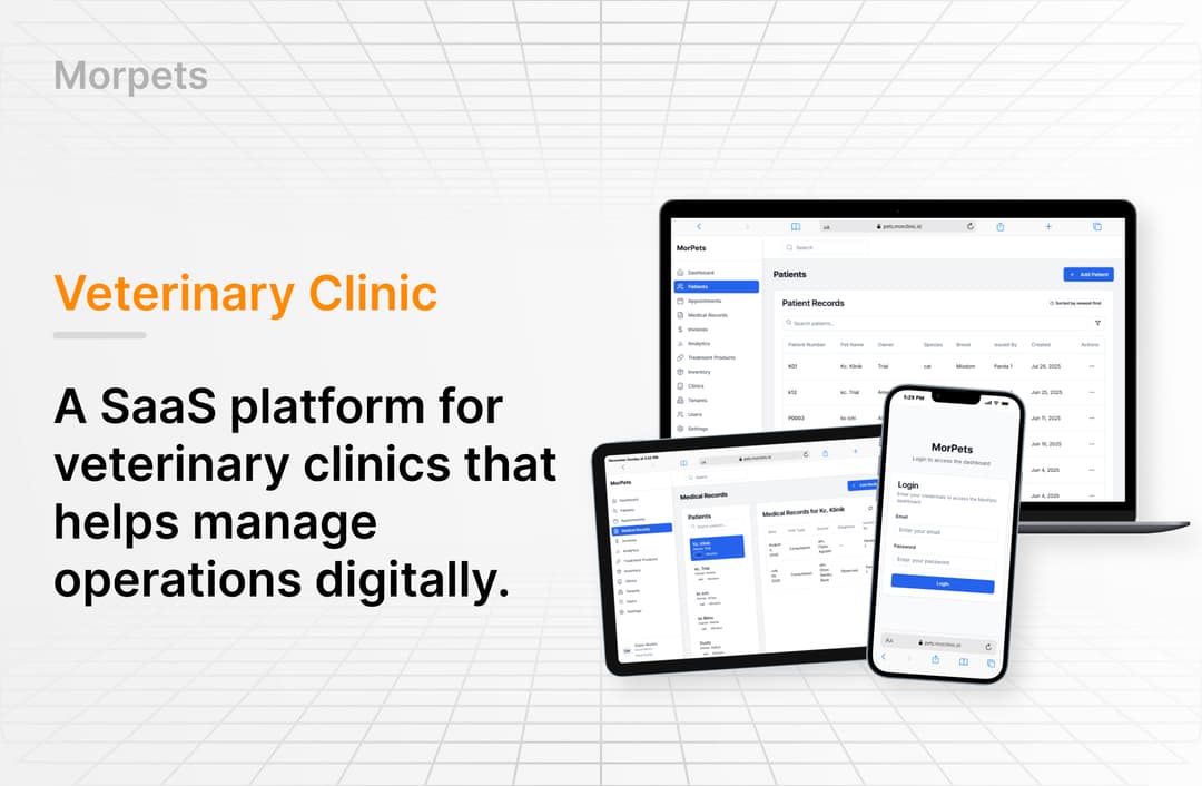 Morpets – Veterinary Clinic SaaS Platform